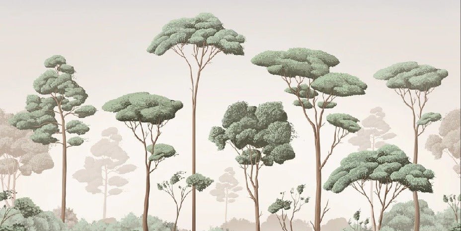 Papier peint brise légère pinède, XXL, tendance