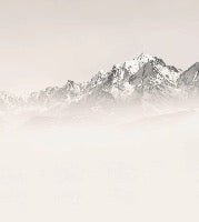 Tapete Mont Blanc im Sepia-Nebel
