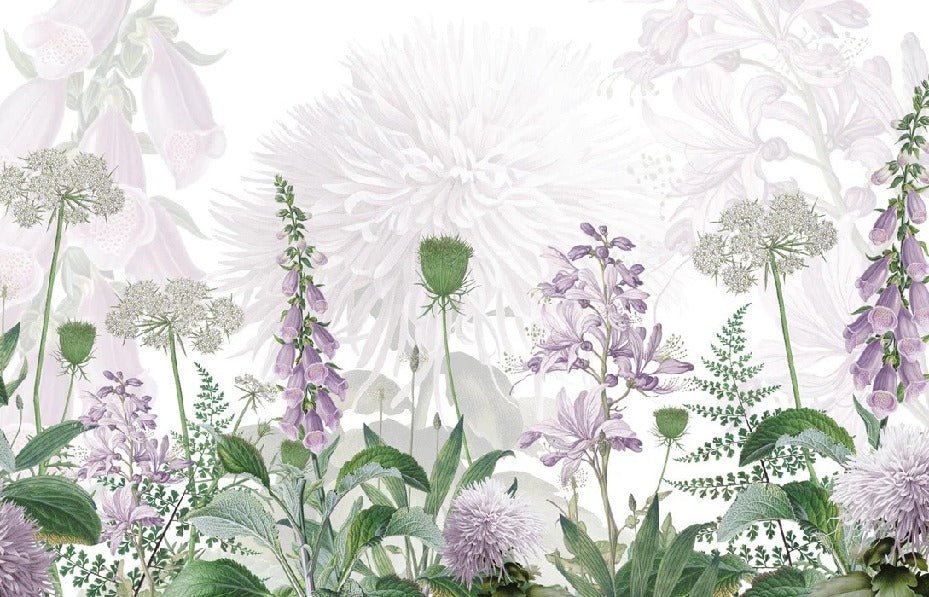 Papier peint fleur danse des clochettes