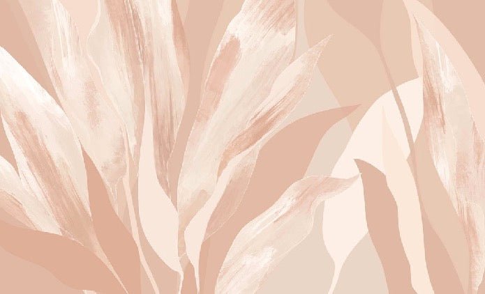 Papier peint étoffe florale nude, XXL, tendance