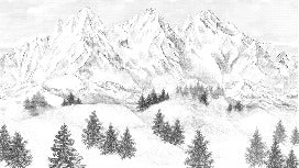 Tapete Berggipfel von Chamonix