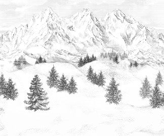 Tapete Berggipfel von Chamonix