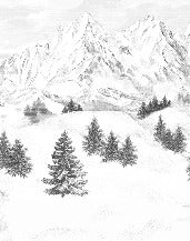 Sfondo della montagna di Chamonix