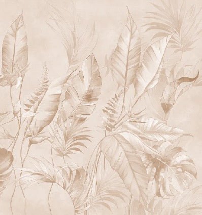 Papier peint élégante jungle poudrée, XXL, tendance