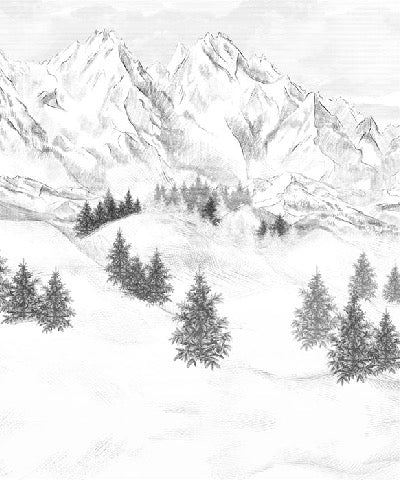 Tapete Berggipfel von Chamonix