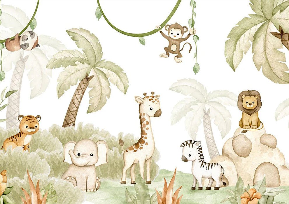 Papier peint animaux savane et douceur, XXL, tendance