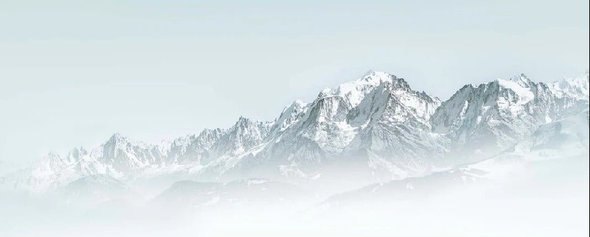 Papier peint Mont Blanc dans la brume, XXL, tendance