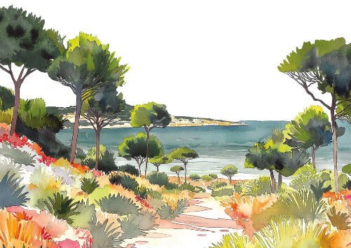 Carta da parati panoramica aria estiva