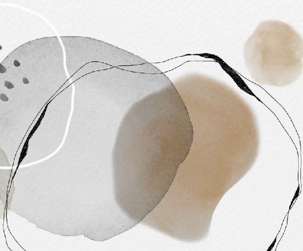 Papier peint panoramique cercle, XXL, tendance