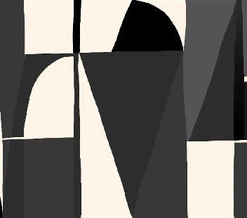 Papier peint Memphis style noir, XXL, tendance