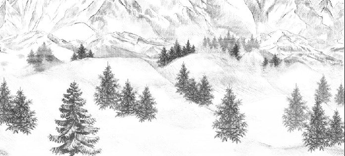 Tapete Berggipfel von Chamonix