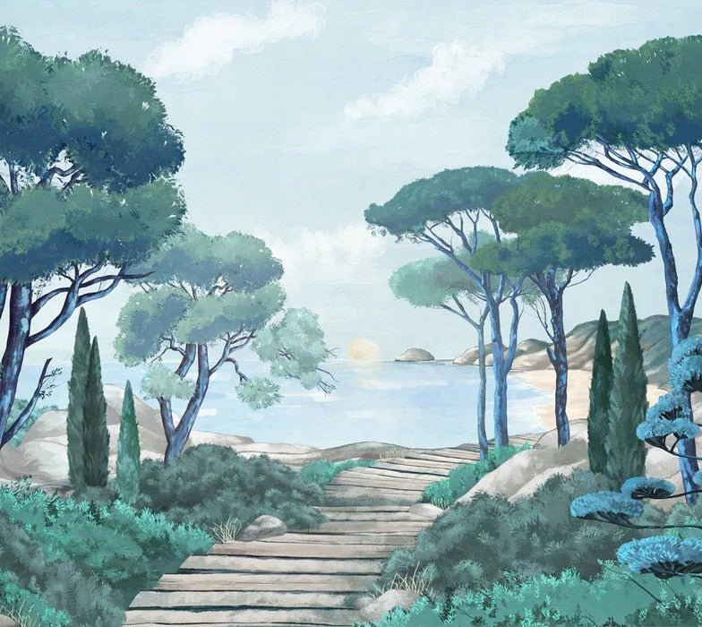 Papier peint balade dans les calanques, XXL, tendance