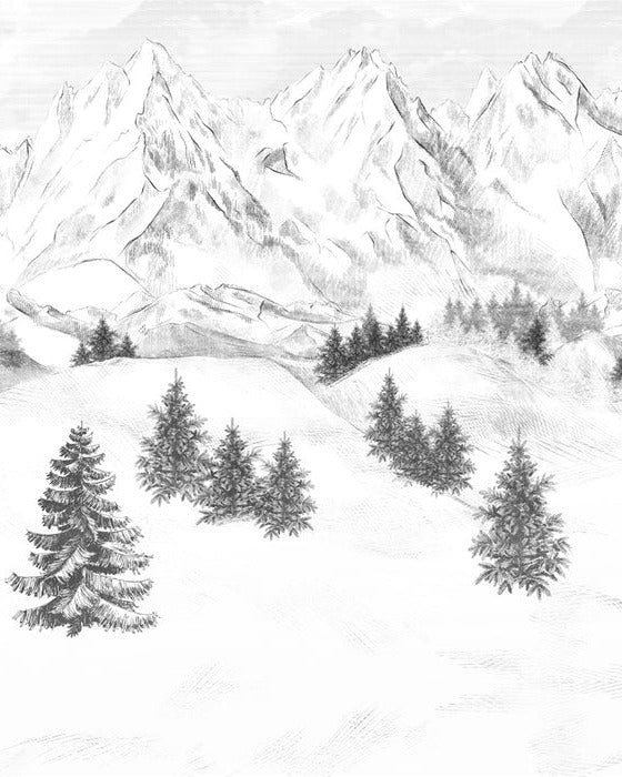 Tapete Berggipfel von Chamonix