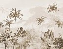 Papier peint panoramique jungle eden sépia, XXL, tendance