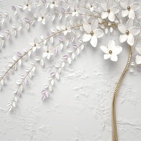 Papier peint panoramique trompe l'oeil arbre fleuri 3D, XXL, tendance