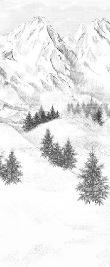 Tapete Berggipfel von Chamonix
