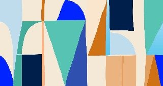 Papier peint Memphis style vibrant