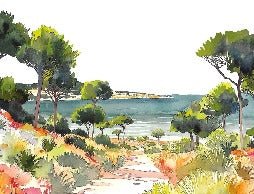 Papier peint panoramique air estival, XXL, tendance