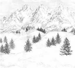 Tapete Berggipfel von Chamonix