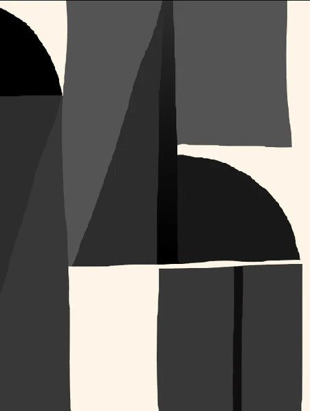 Memphis style black wallpaper