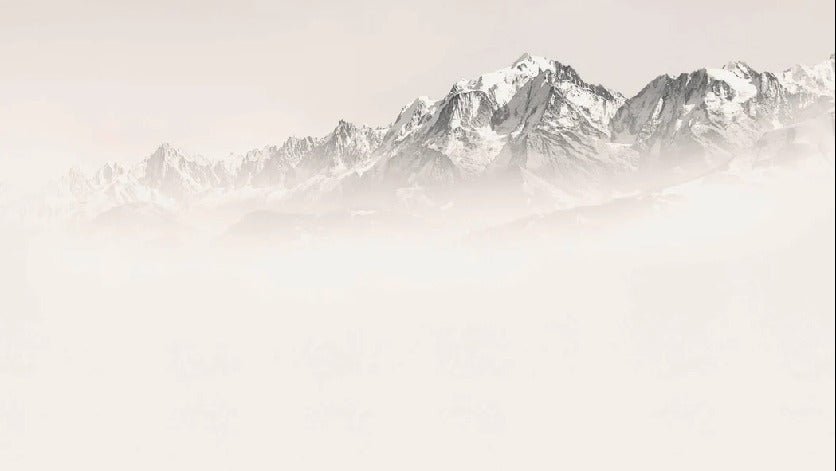 Tapete Mont Blanc im Sepia-Nebel