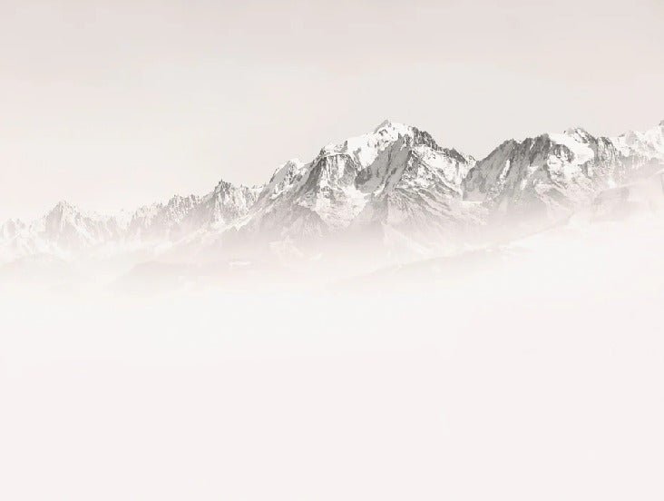 Papier peint matin brumeux Mont Blanc, XXL, tendance