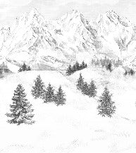 Sfondo della montagna di Chamonix