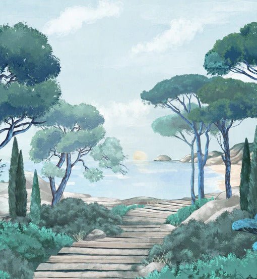 Papier peint balade dans les calanques, XXL, tendance