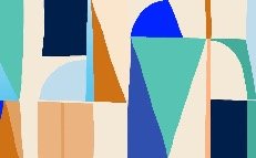 Papier peint Memphis style vibrant
