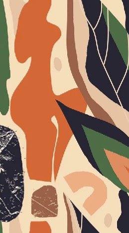 Papier peint mur végétal abstrait, XXL, tendance