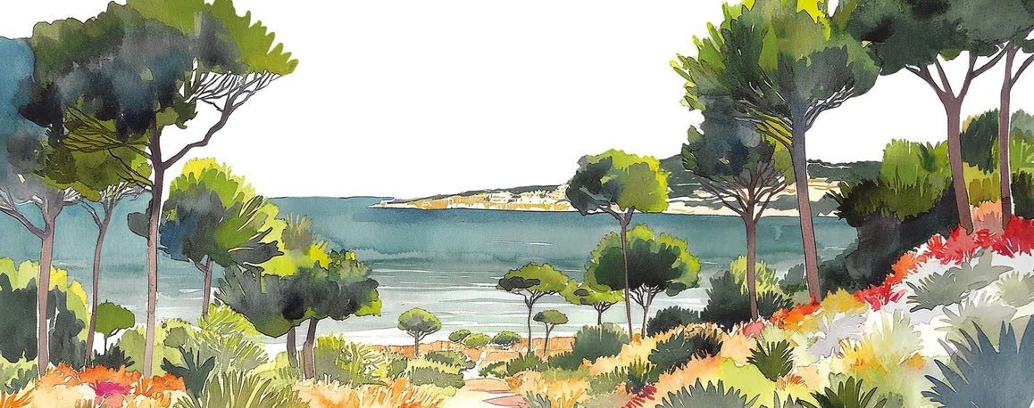 Carta da parati panoramica estiva