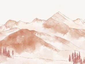 Papier peint montagne chaine des Aravis