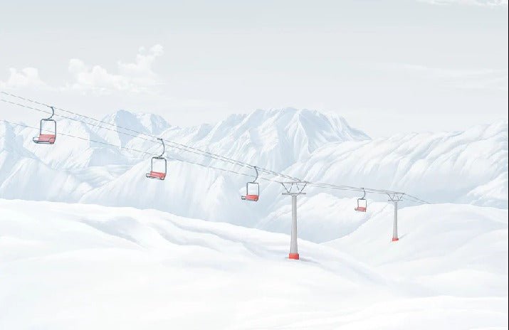 Papier peint massif des grandes Rousses, XXL, tendance