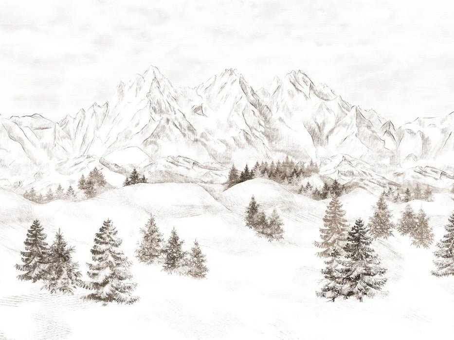Tapete Bergmassiv der Alpen