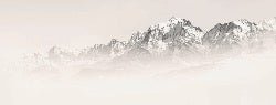 Tapete Mont Blanc im Sepia-Nebel