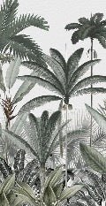 Panoramic jungle tree wallpaper