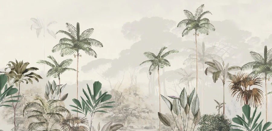 Papier peint panoramique jungle eden vert, XXL, tendance