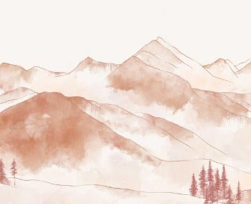 Papier peint montagne chaine des Aravis