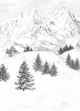 Papier peint montagne sommets de Chamonix