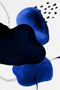 Carta da parati moderna in acquerello blu petrolio