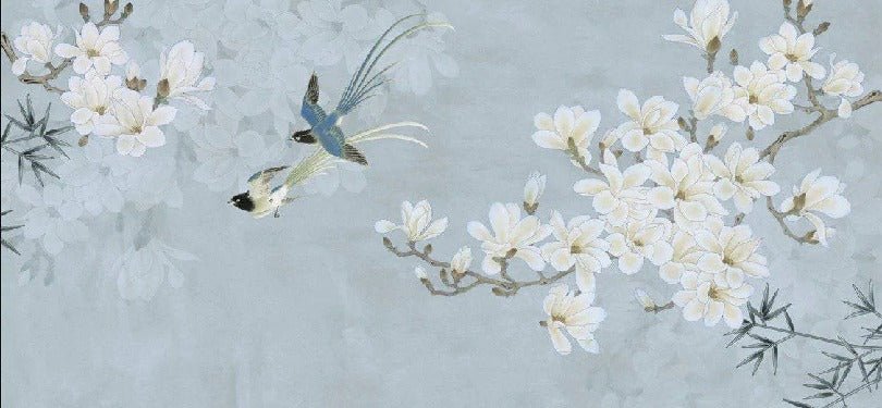 Tapete Floral Bird