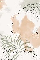 Papier peint panoramique aquarelle végétale, XXL, tendance