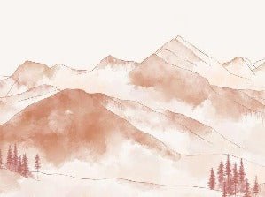 Papier peint montagne chaine des Aravis