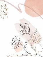 Papier peint formes et fleurs, XXL, tendance