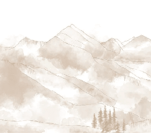 Papier Peint Panoramique Aravis Sepia - H220 x L255cm - Matière Pré-Encollé - Muralconcept