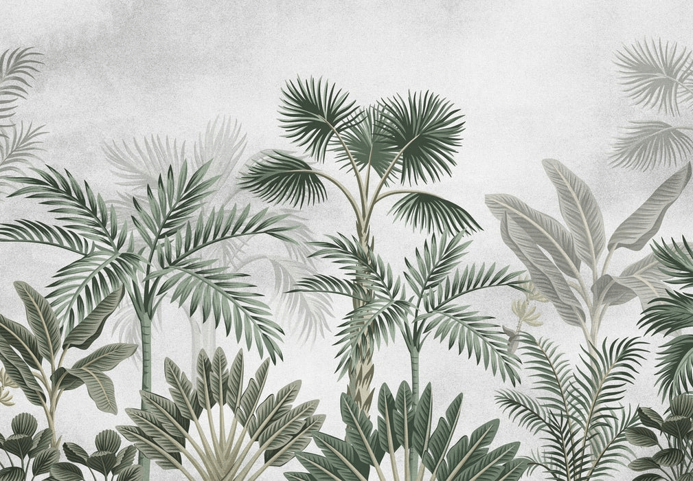 Papier Tendance Exotique Trees - H260cm x L375cm - Matière Softouch - Muralconcept