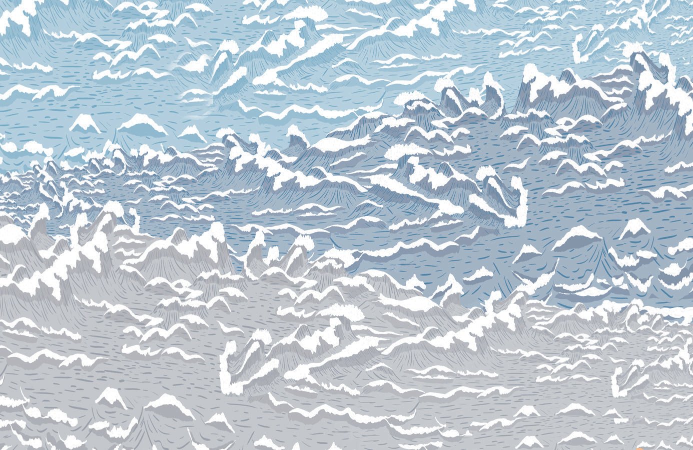 Papier peint salle de bain vagues, mural concept, tendance