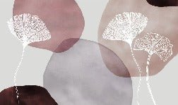 Papier peint panoramique abstrait pourpre, XXL, tendance