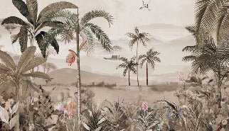 Papier peint l'art de la jungle peint, XXL, tendance