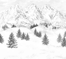 Tapete Berggipfel von Chamonix